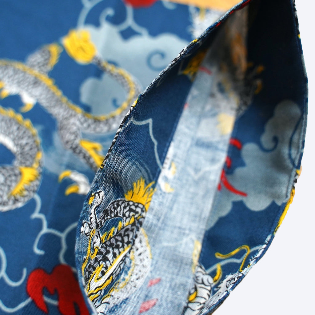 【NEW】Koikuchi shirt-Dragon Blue-gray