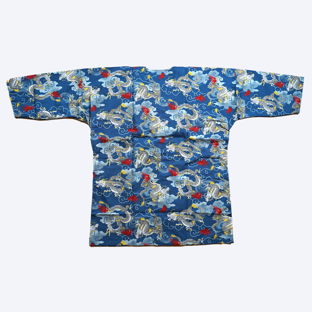 【NEW】Koikuchi shirt-Dragon Blue-gray