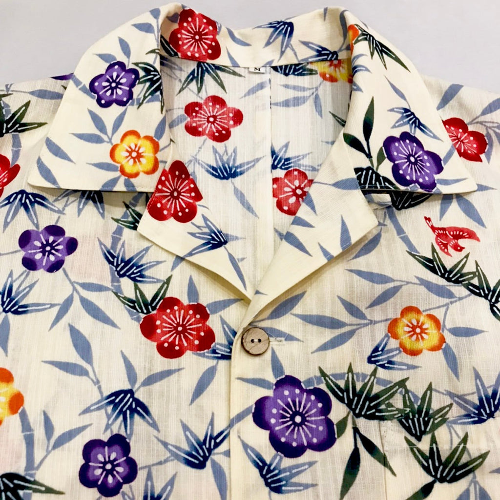 Aloha Yukata shirt-Plum blossom